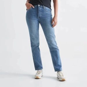 NWT - Size 25 Duer High-Rise Straight Jeans